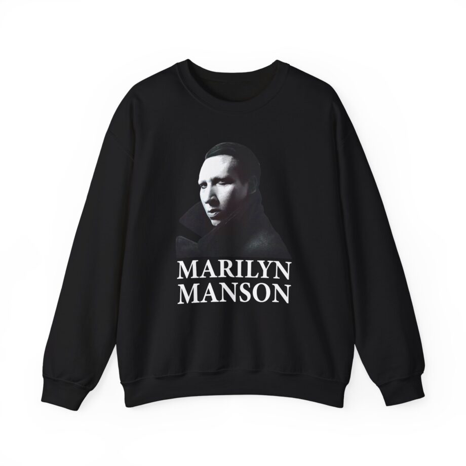 Marilyn Manson Face Unisex Heavy Blend™ Crewneck Sweatshirt