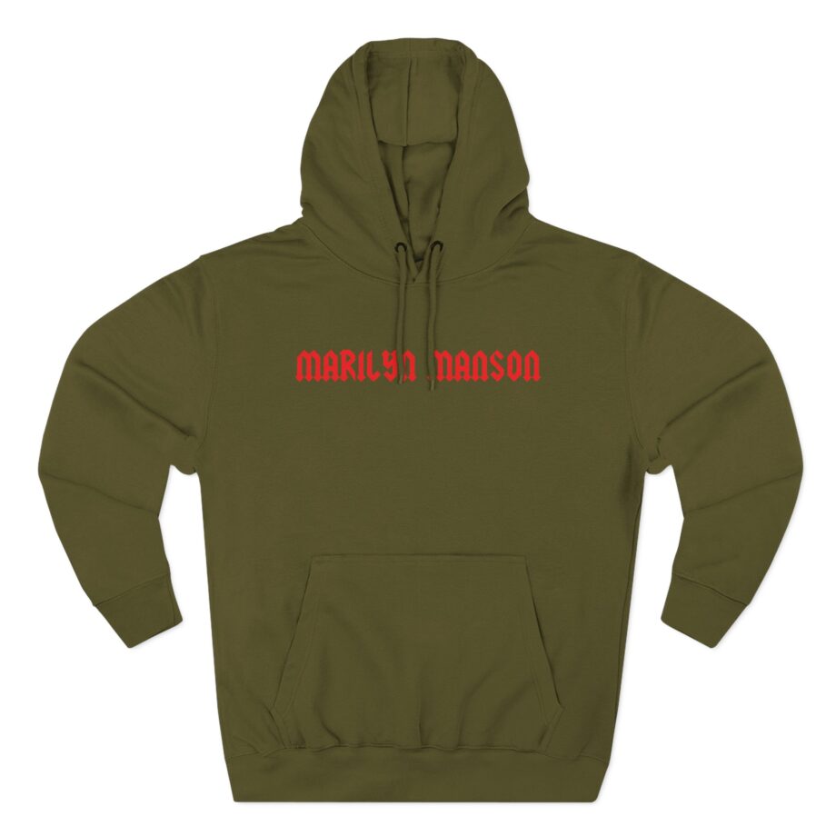 Marilyn Manson Little Cross Photo Three-Panel Fleece Hoodie