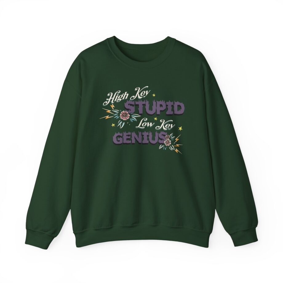Kallmekris High Key Stupid Genius Unisex Heavy Blend™ Crewneck Sweatshirt