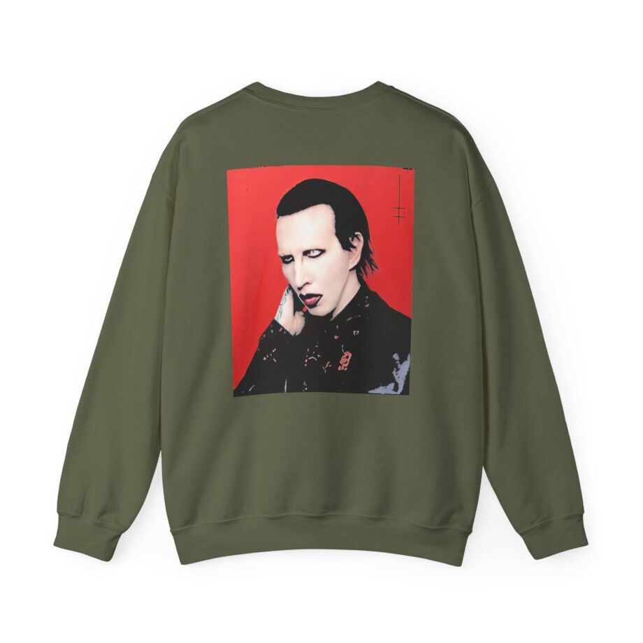 Marilyn Manson Little Cross Photo Unisex Heavy Blend™ Crewneck Sweatshirt
