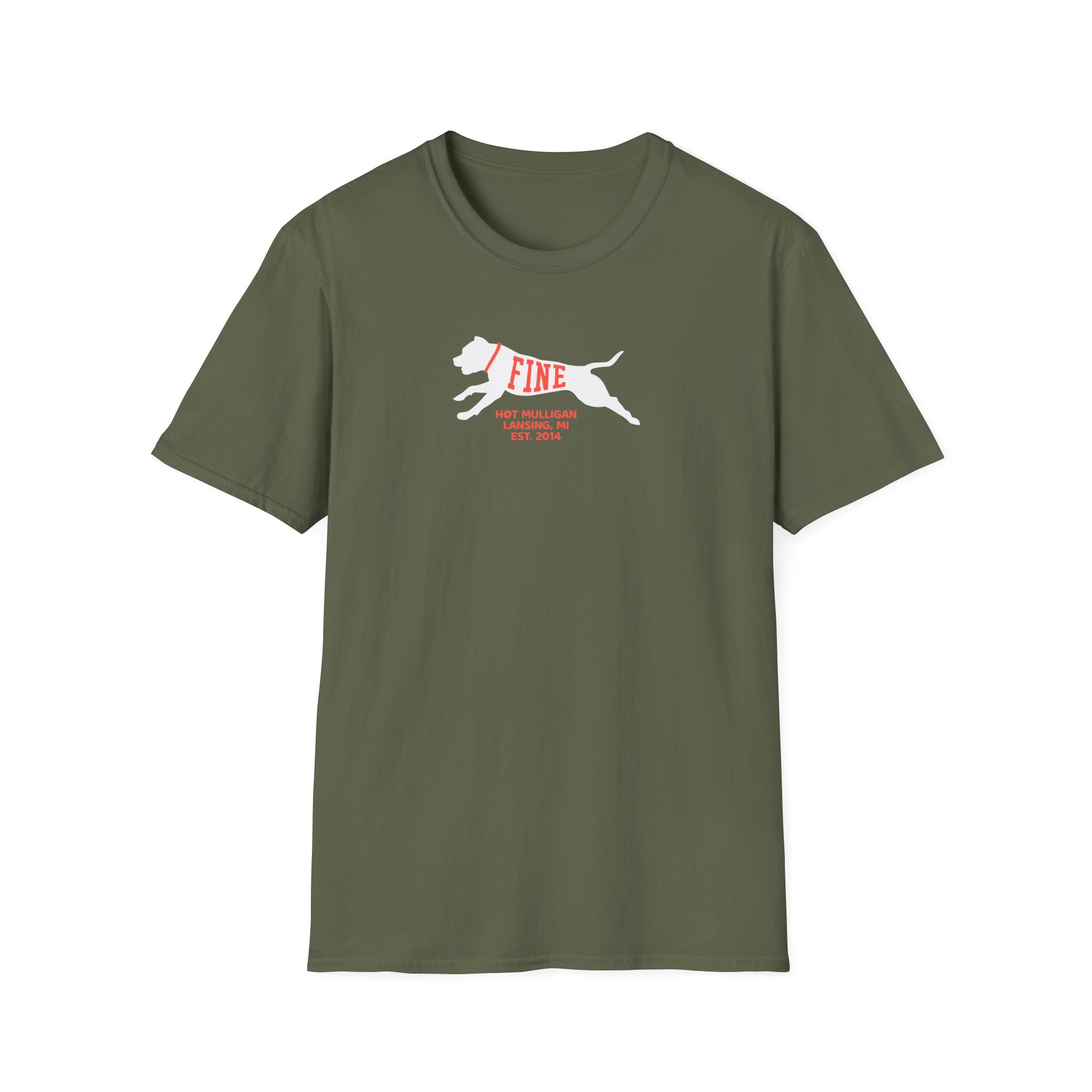 Hot Mulligan Fine Embroidered Unisex Softstyle T-Shirt