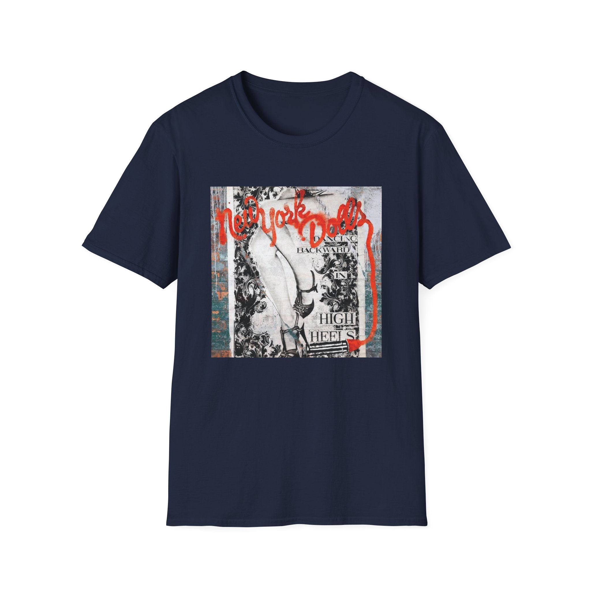New York Dolls Dancing Backward Album Unisex Softstyle T-Shirt