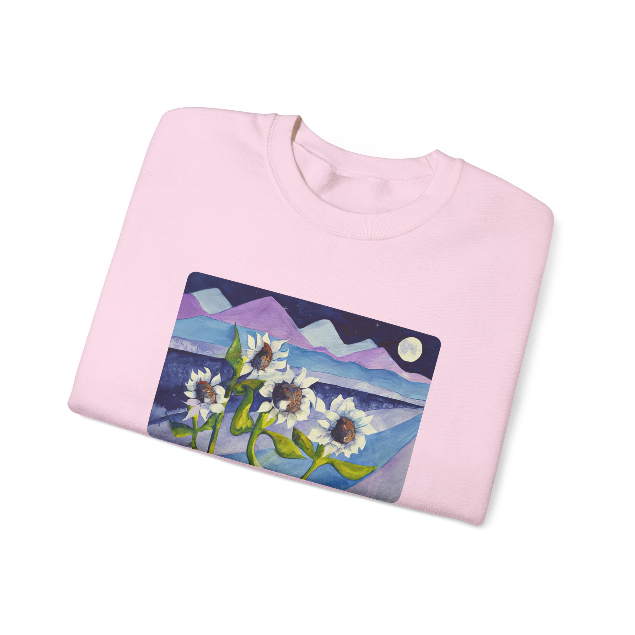 Adrianne Lenker Mema Moonflowers Unisex Heavy Blend Crewneck Sweatshirt