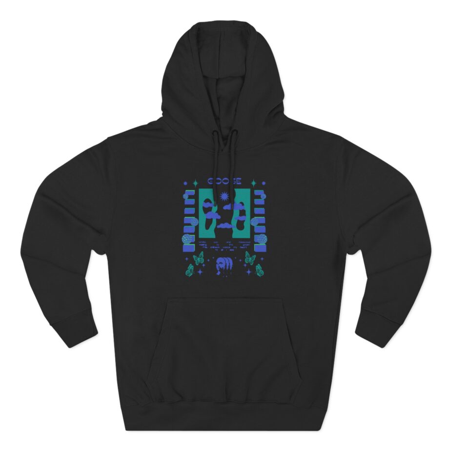 Goose Rosewood Three-Panel Fleece Hoodie