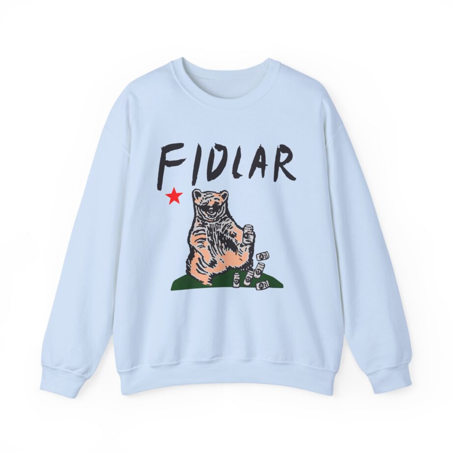 California Bear Drink Cheap Beer Fidlar Unisex Heavy Blend™ Crewneck Sweatshirt
