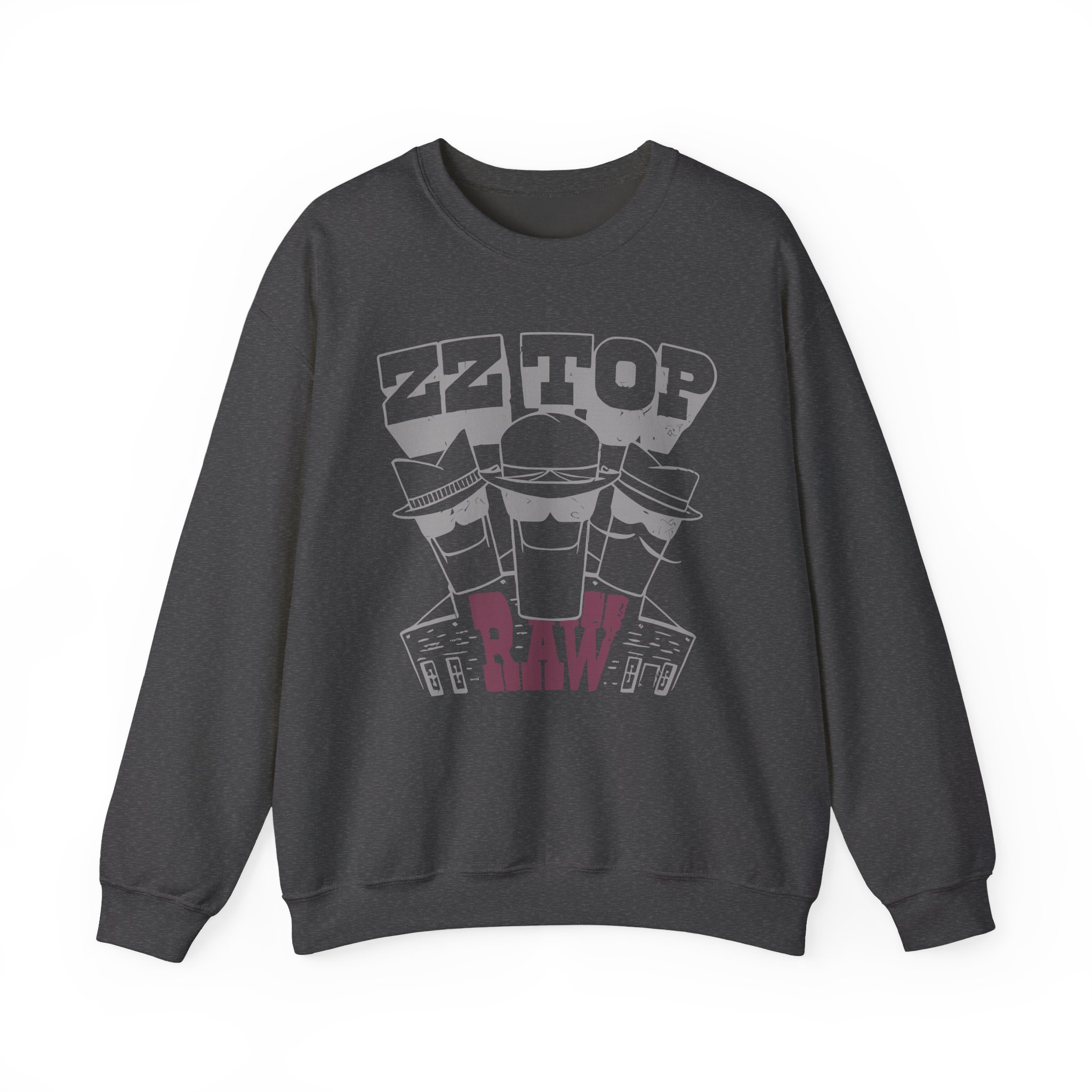Zz Top Raw Unisex Heavy Blendâ„¢ Crewneck Sweatshirt