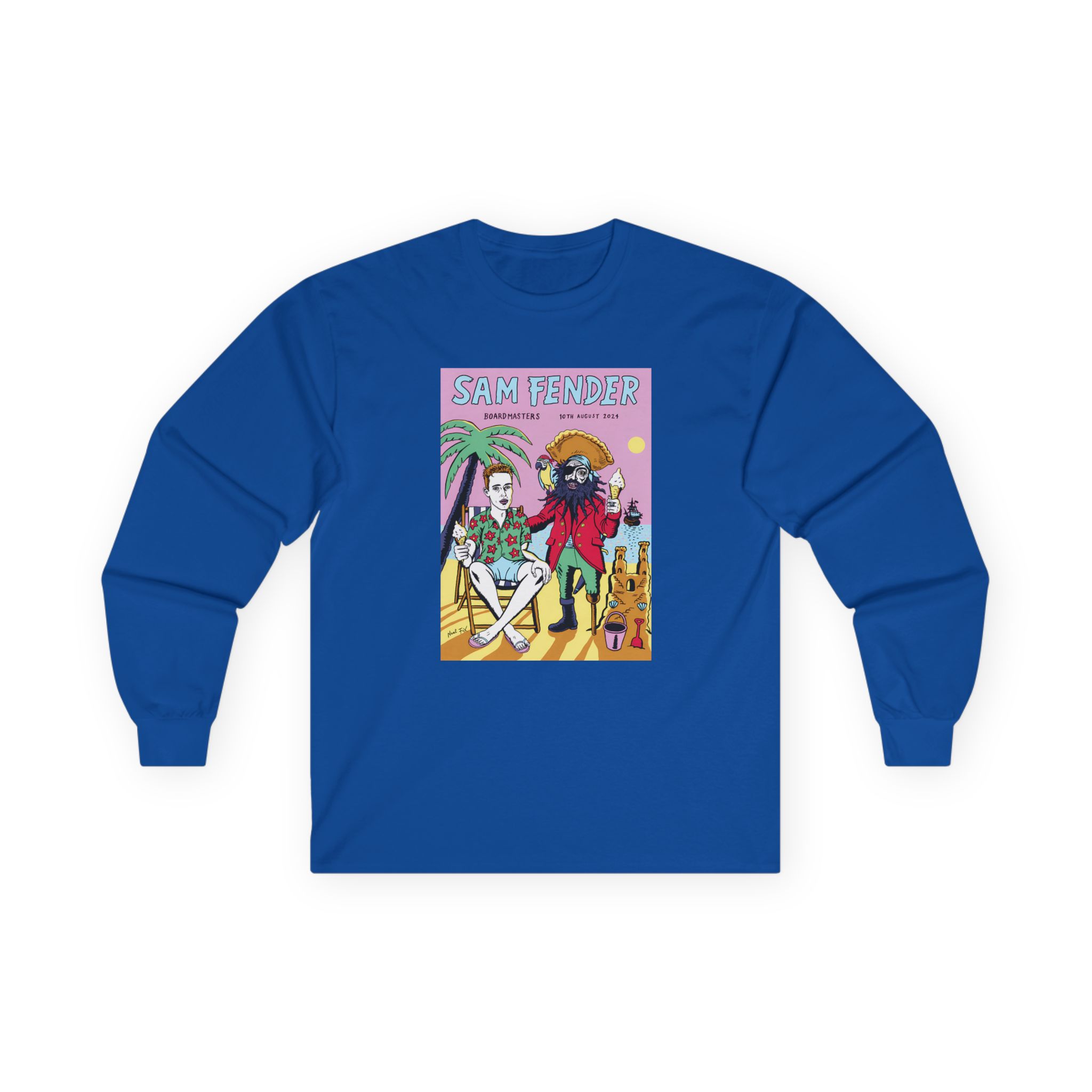 Sam Fender Beach Pirate Unisex Ultra Cotton Long Sleeve Tee