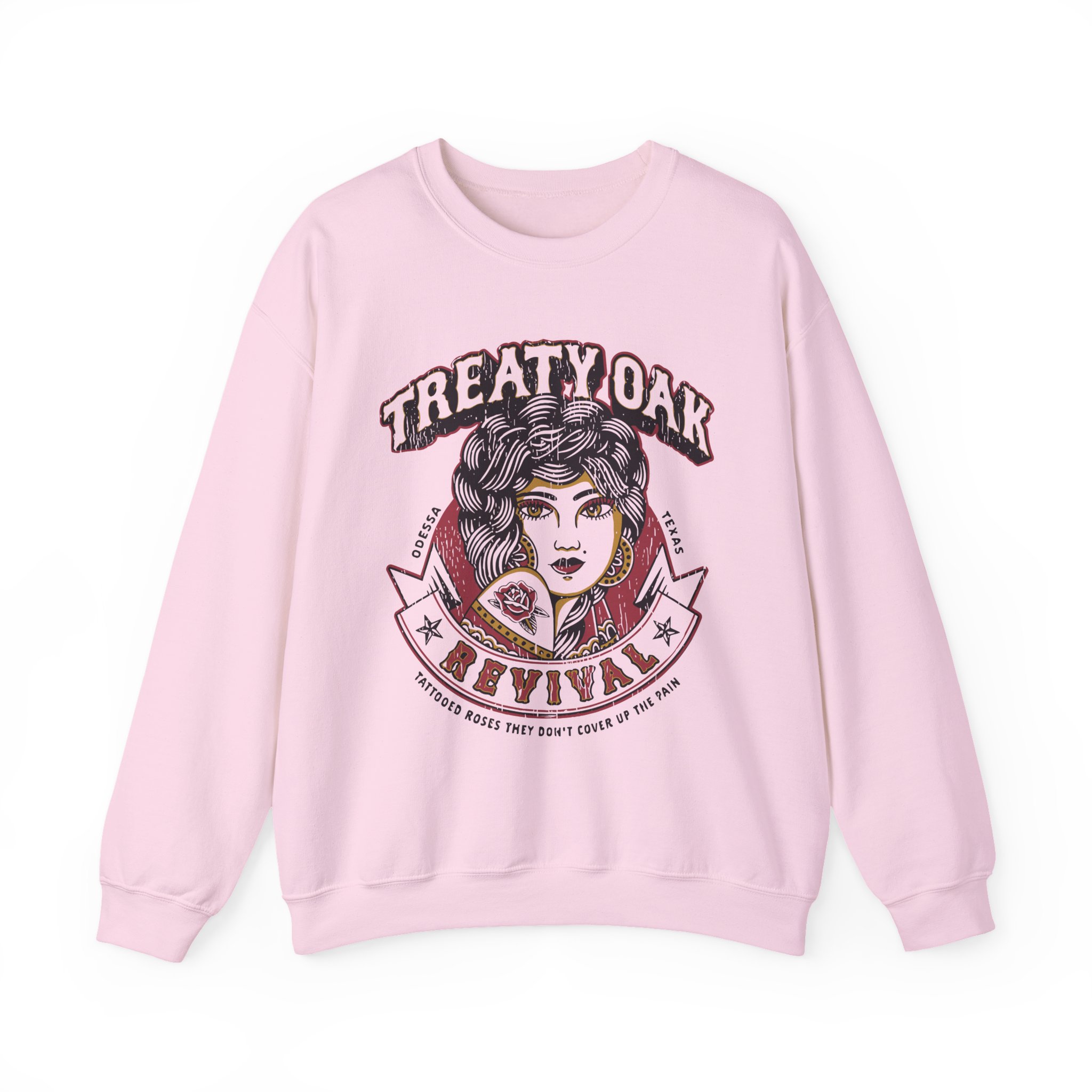 Treaty Oak Revival Rose Unisex Heavy Blendâ„¢ Crewneck Sweatshirt