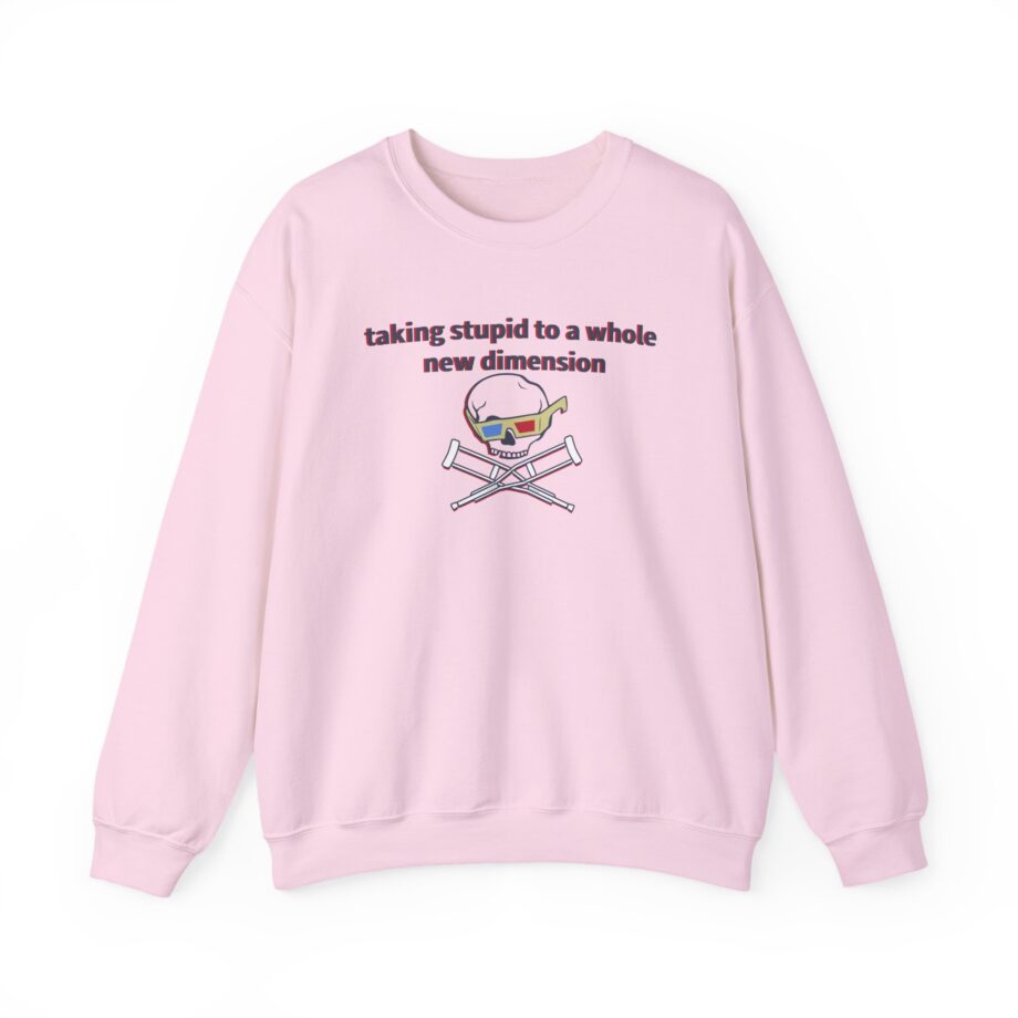 Jackass Taking Stupid to a Whole New Dimension Unisex Heavy Blend™ Crewneck Sweatshirt