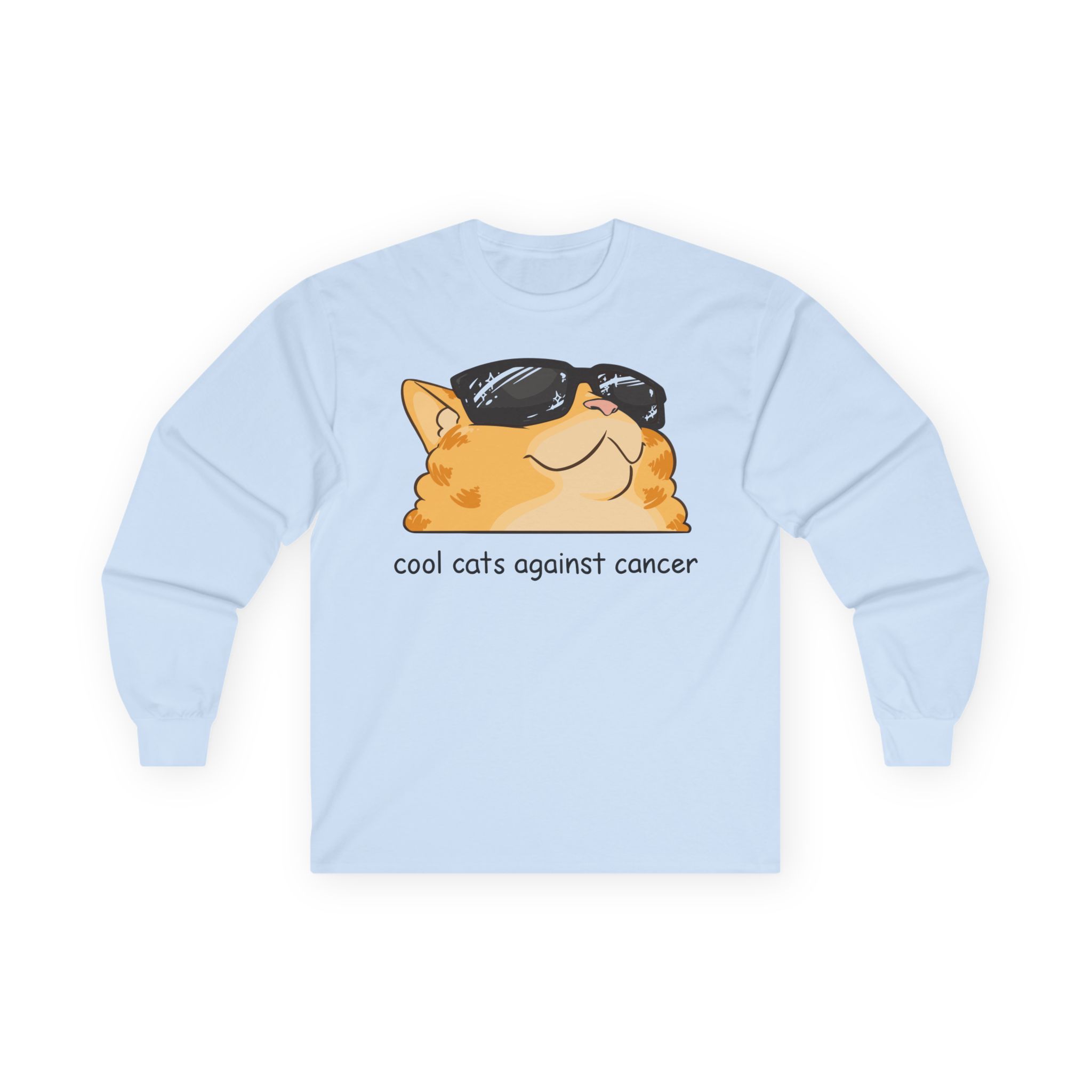 Lilsimsie cool cats against cancer Unisex Ultra Cotton Long Sleeve Tee