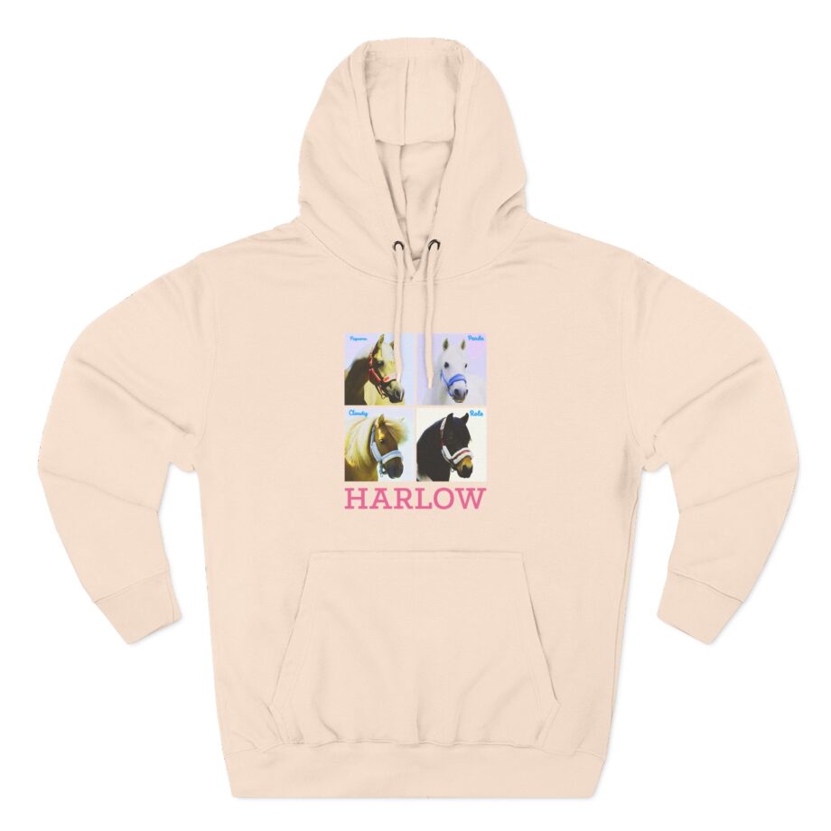 Harlow and Popcorn Three-Panel Fleece Hoodie