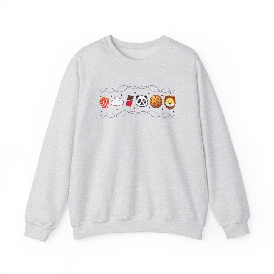 Harlow and Popcorn Emoji Unisex Heavy Blend™ Crewneck Sweatshirt