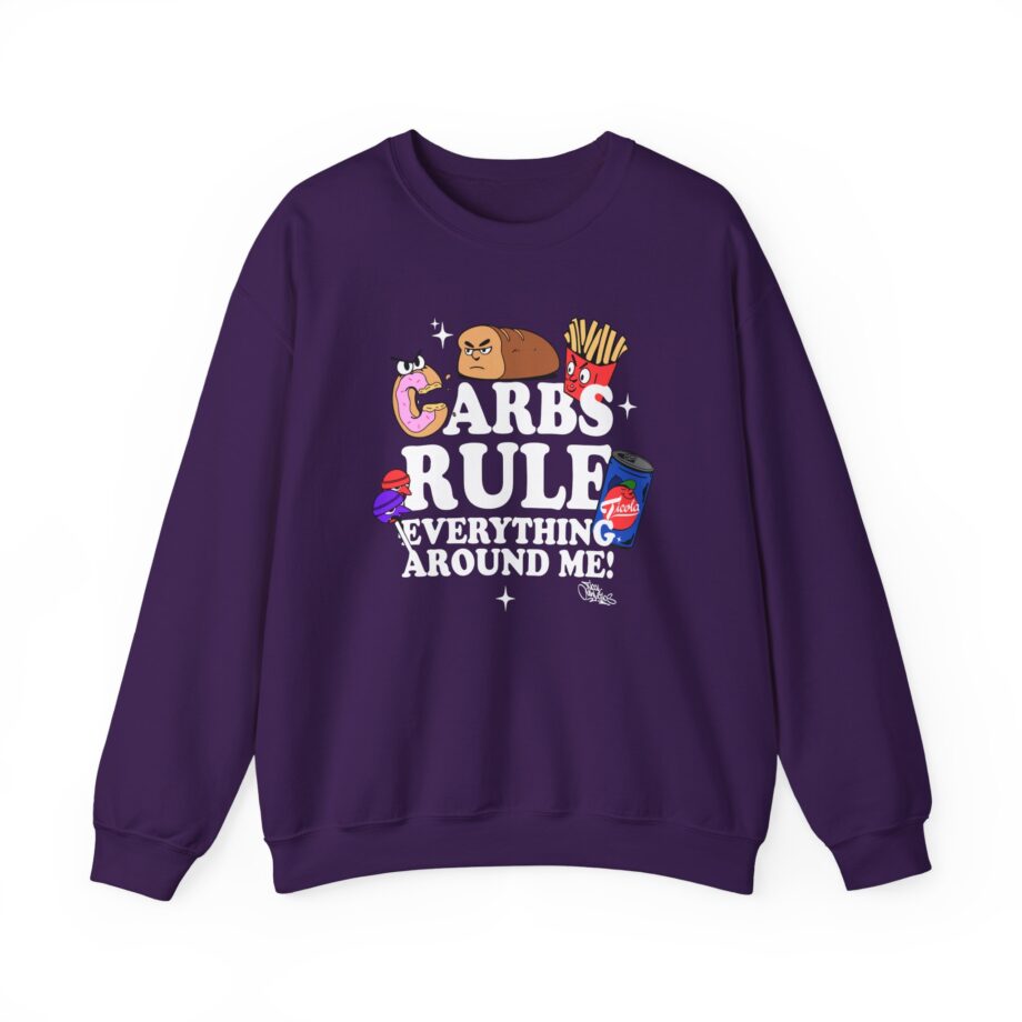 Method Man Carbs Rule Everything Around Me Unisex Heavy Blend™ Crewneck Sweatshirt