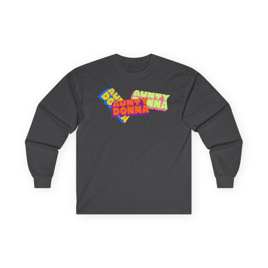 Aunty Donna Three Logo Unisex Ultra Cotton Long Sleeve Tee