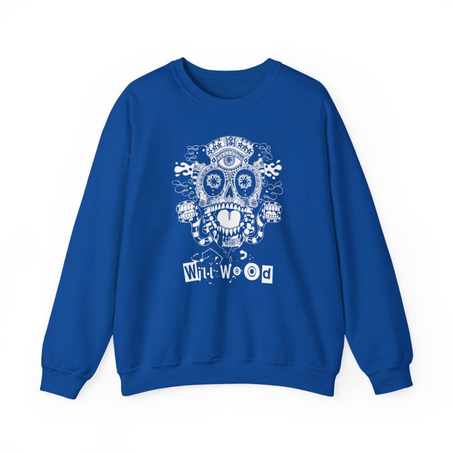 Will Wood Host Skull Unisex Heavy Blend™ Crewneck Sweatshirt