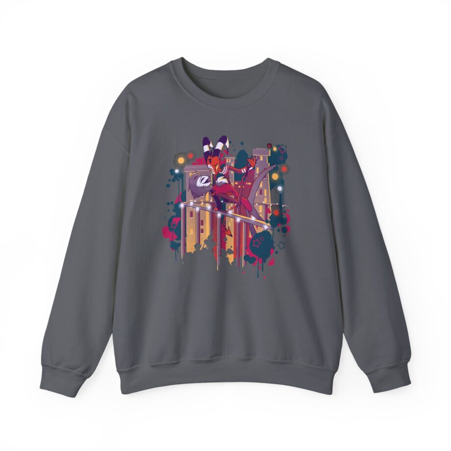 Vivziepop Stolas + Blitz Rooftop Dance Unisex Heavy Blend™ Crewneck Sweatshirt