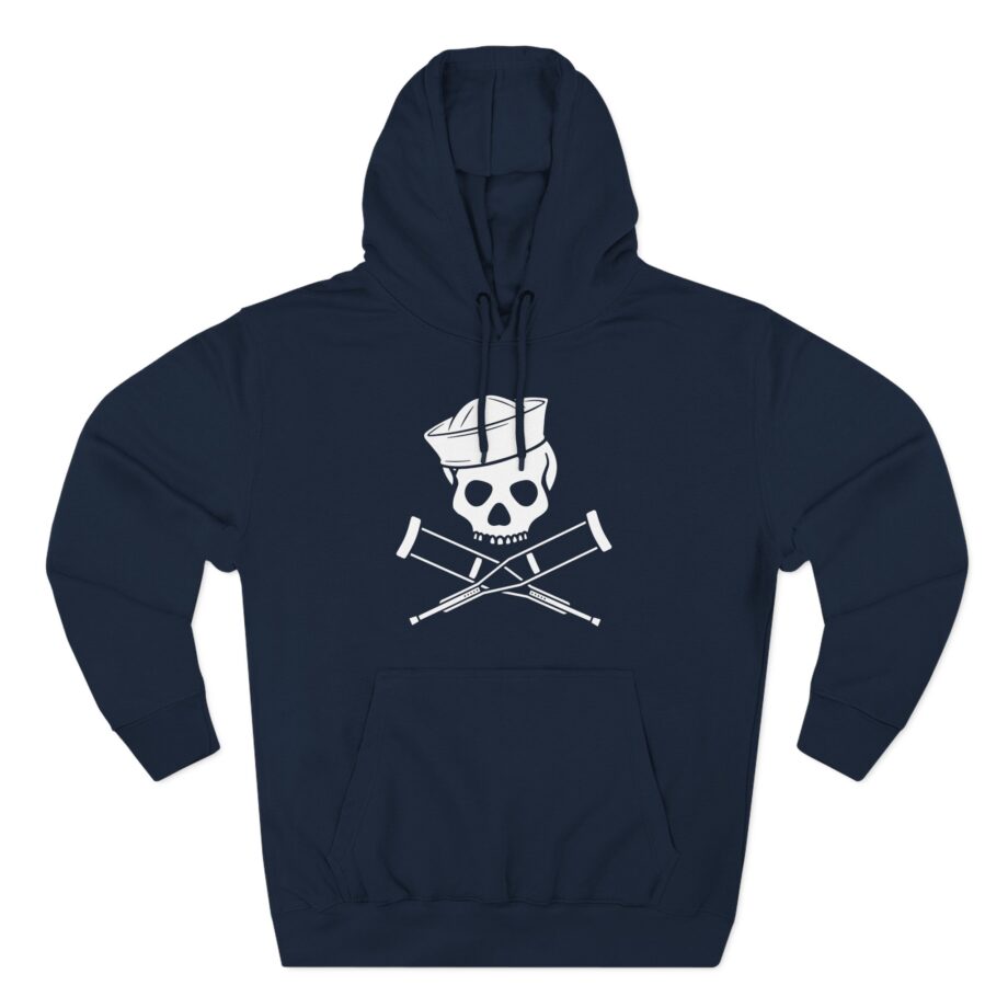 Jackass Sailor Skull & Crossbones Three-Panel Fleece Hoodie