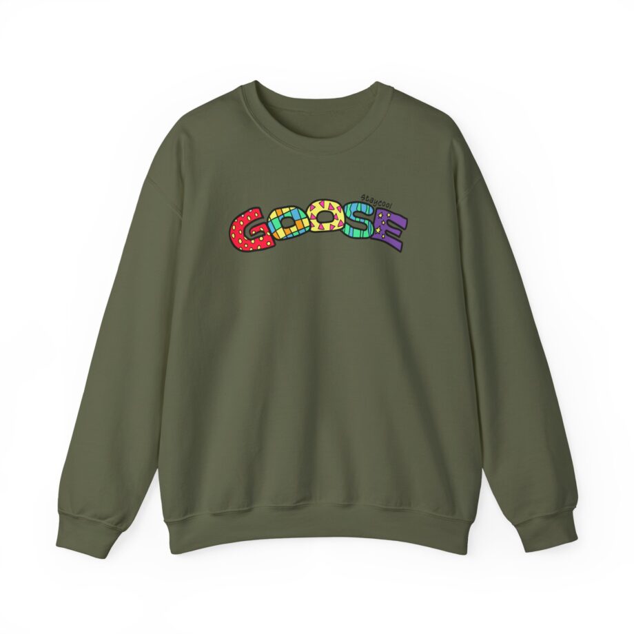 Goose x Staycool   Rainbow Unisex Heavy Blend™ Crewneck Sweatshirt