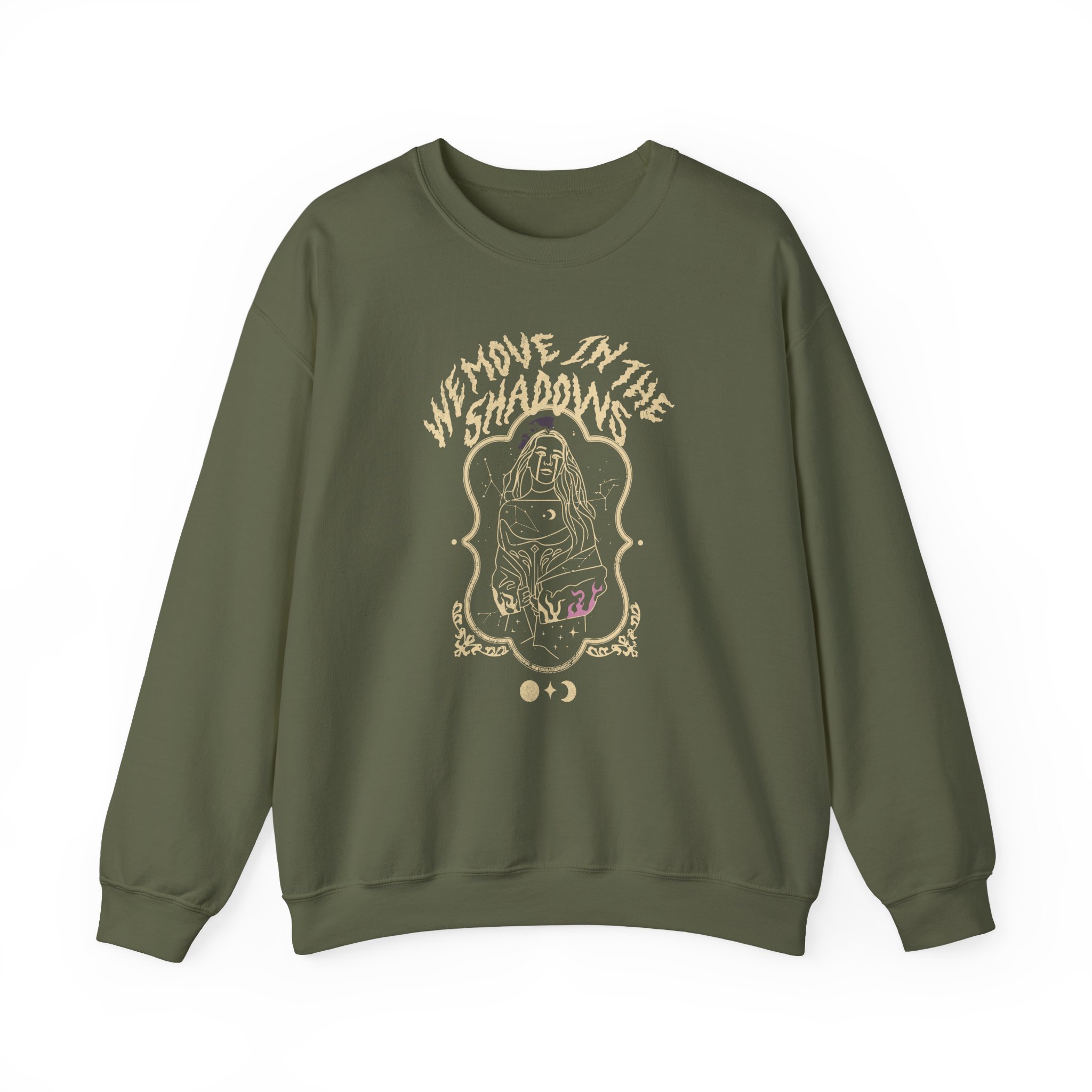 Charlotte Dobre We Move in the Shadows Unisex Heavy Blendâ„¢ Crewneck Sweatshirt