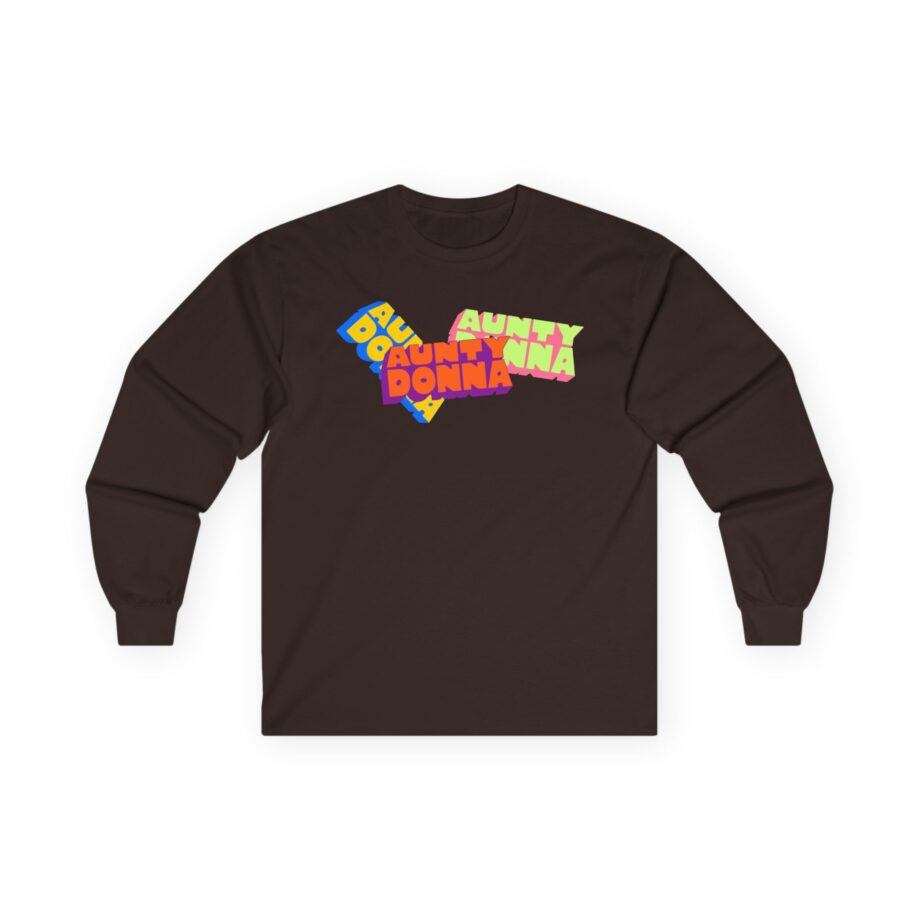 Aunty Donna Three Logo Unisex Ultra Cotton Long Sleeve Tee