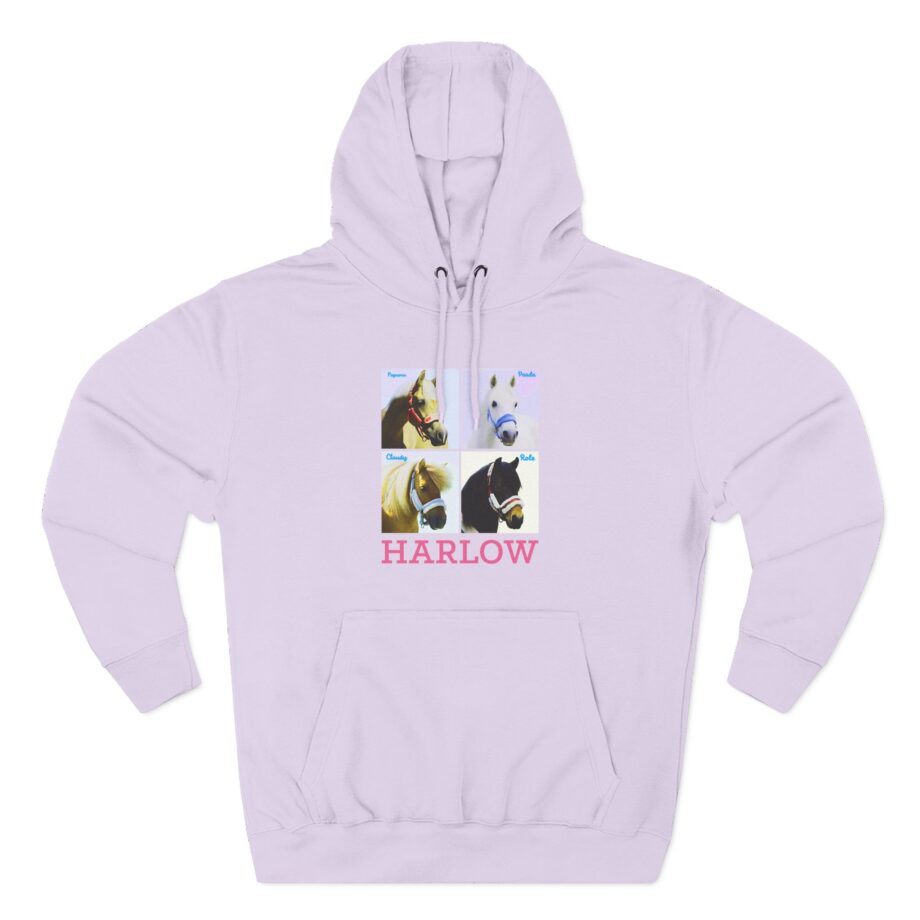 Harlow and Popcorn Three-Panel Fleece Hoodie