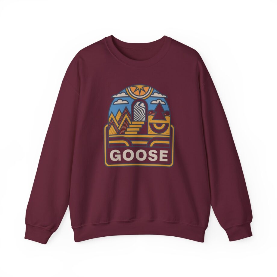 Goose Trippy Staircase Unisex Heavy Blend™ Crewneck Sweatshirt