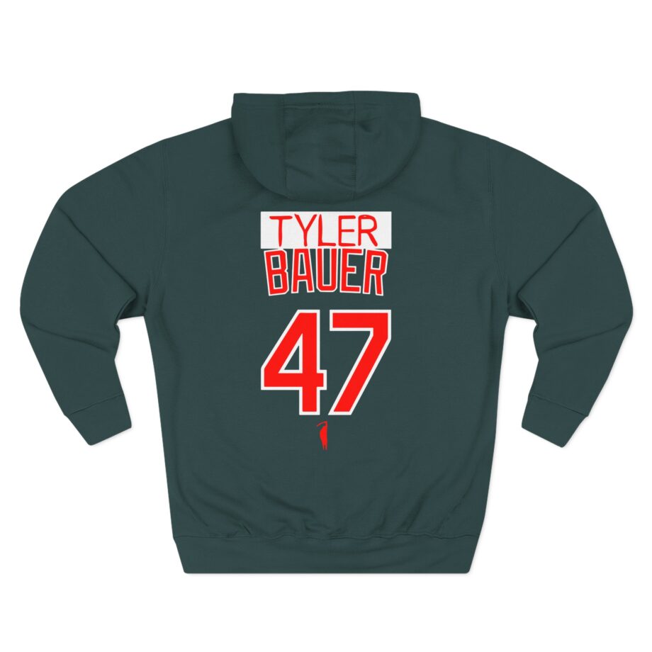 Trevor Bauer Hard Work Never Settles Three-Panel Fleece Hoodie