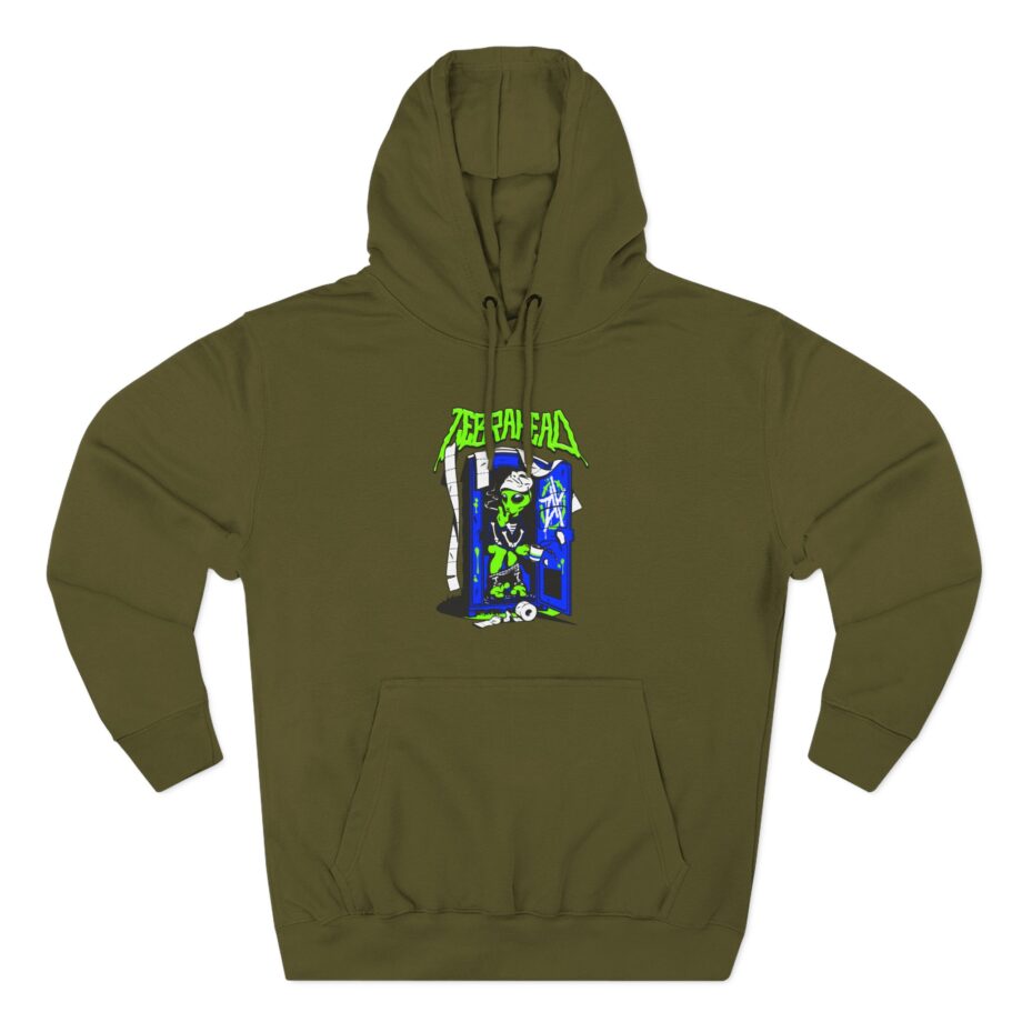 Zebrahead White ZH Coffee break Three-Panel Fleece Hoodie