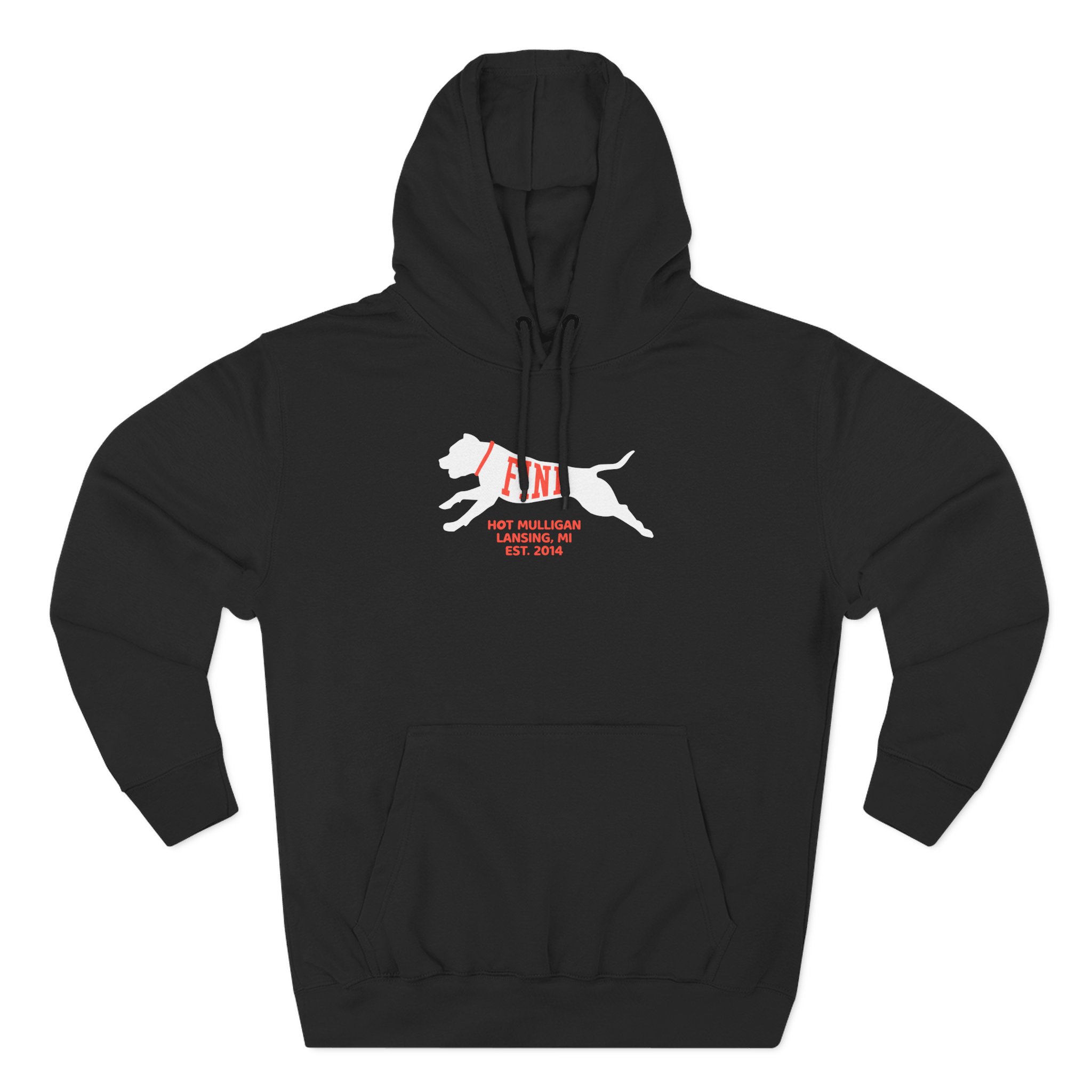 Hot Mulligan Fine Embroidered Three-Panel Fleece Hoodie