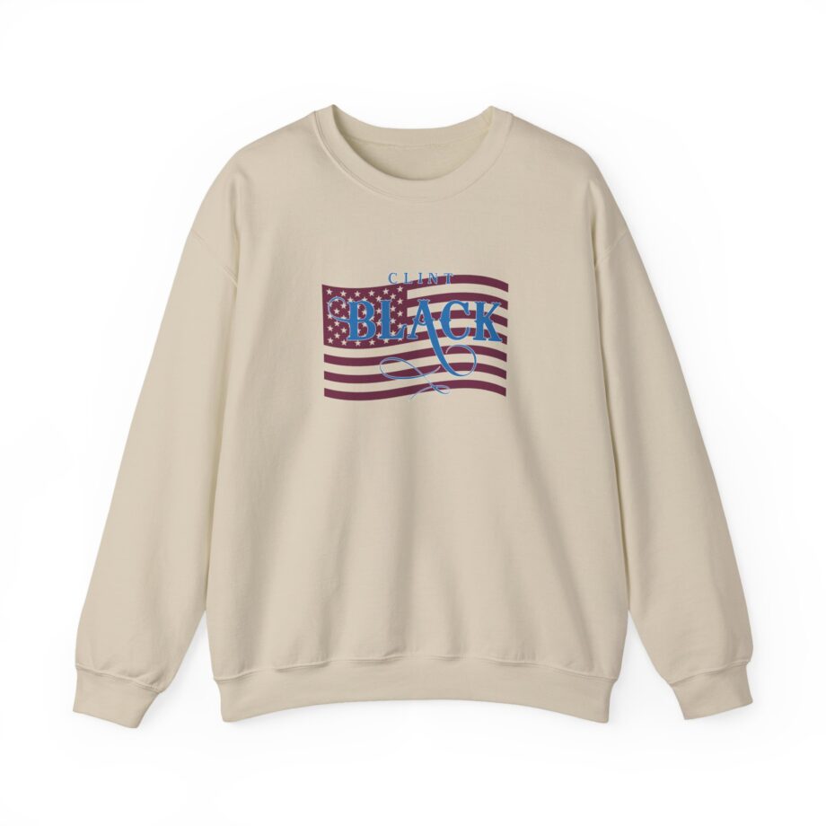 Clint Black Ladies Patriotic Bling Unisex Heavy Blend™ Crewneck Sweatshirt