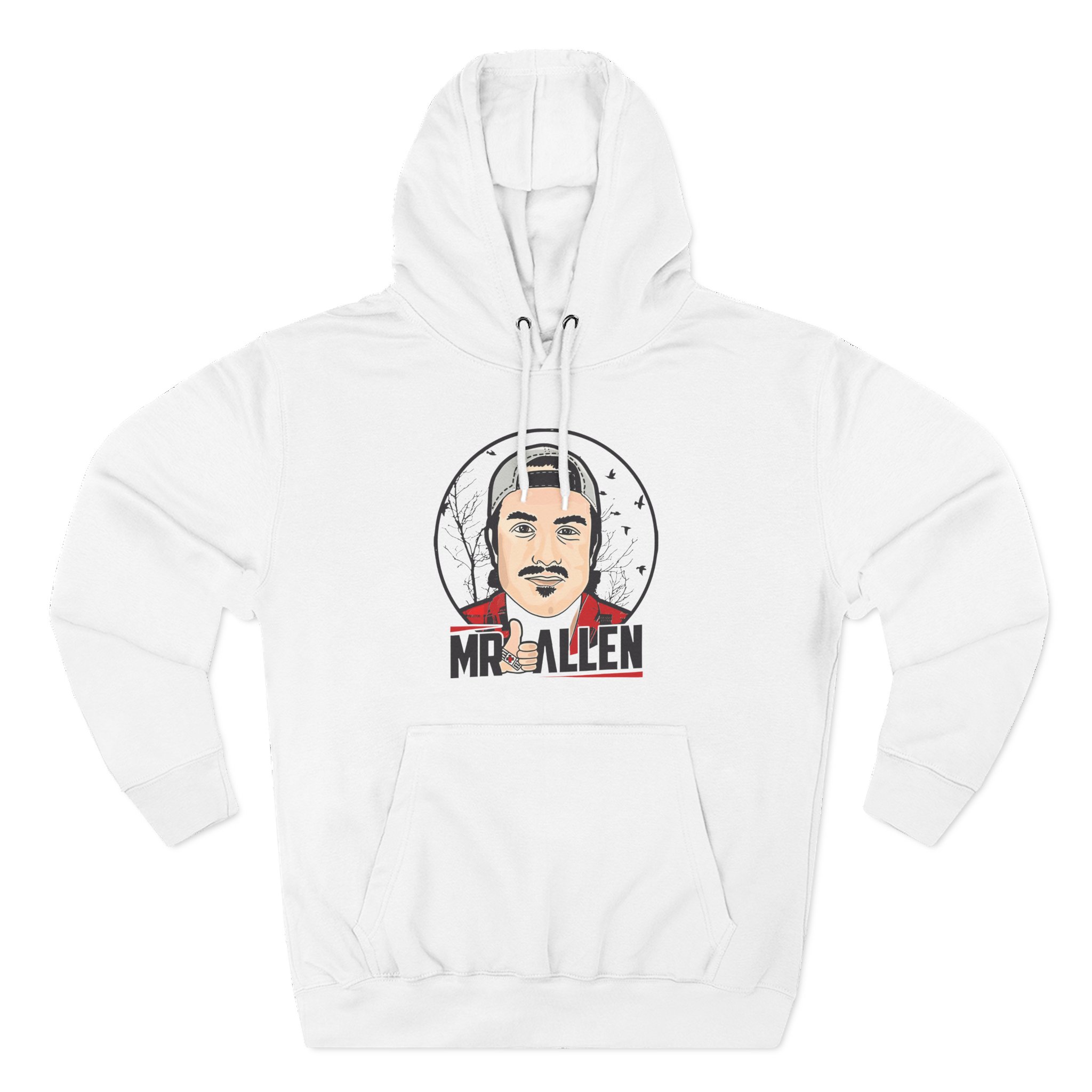 Mrballen Like Button Three-Panel Fleece Hoodie