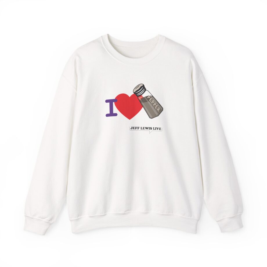 Jeff Lewis I Love Pepper Unisex Heavy Blend™ Crewneck Sweatshirt