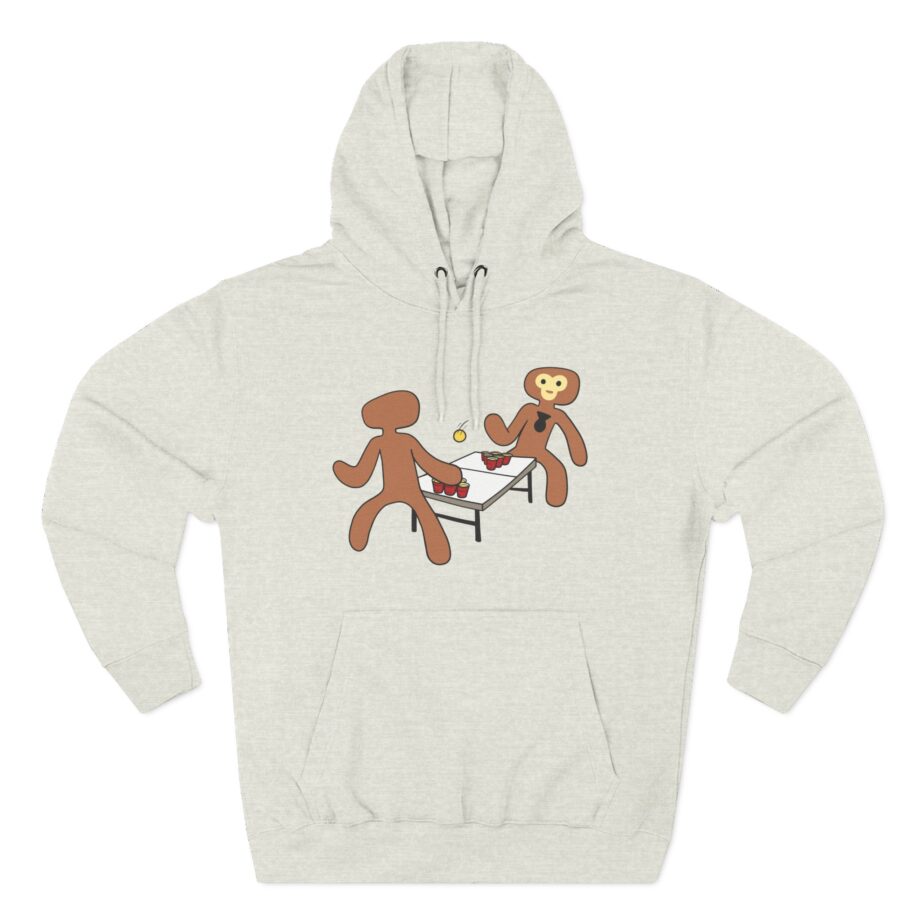 Spoonkidv Monke Pong Three-Panel Fleece Hoodie
