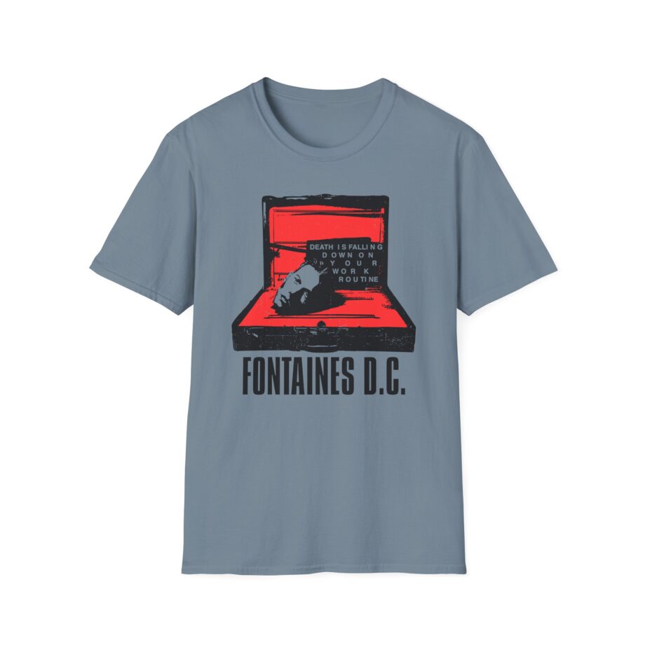 Fontaines Death Is Falling Down On Your Work Routine Unisex Softstyle T-Shirt