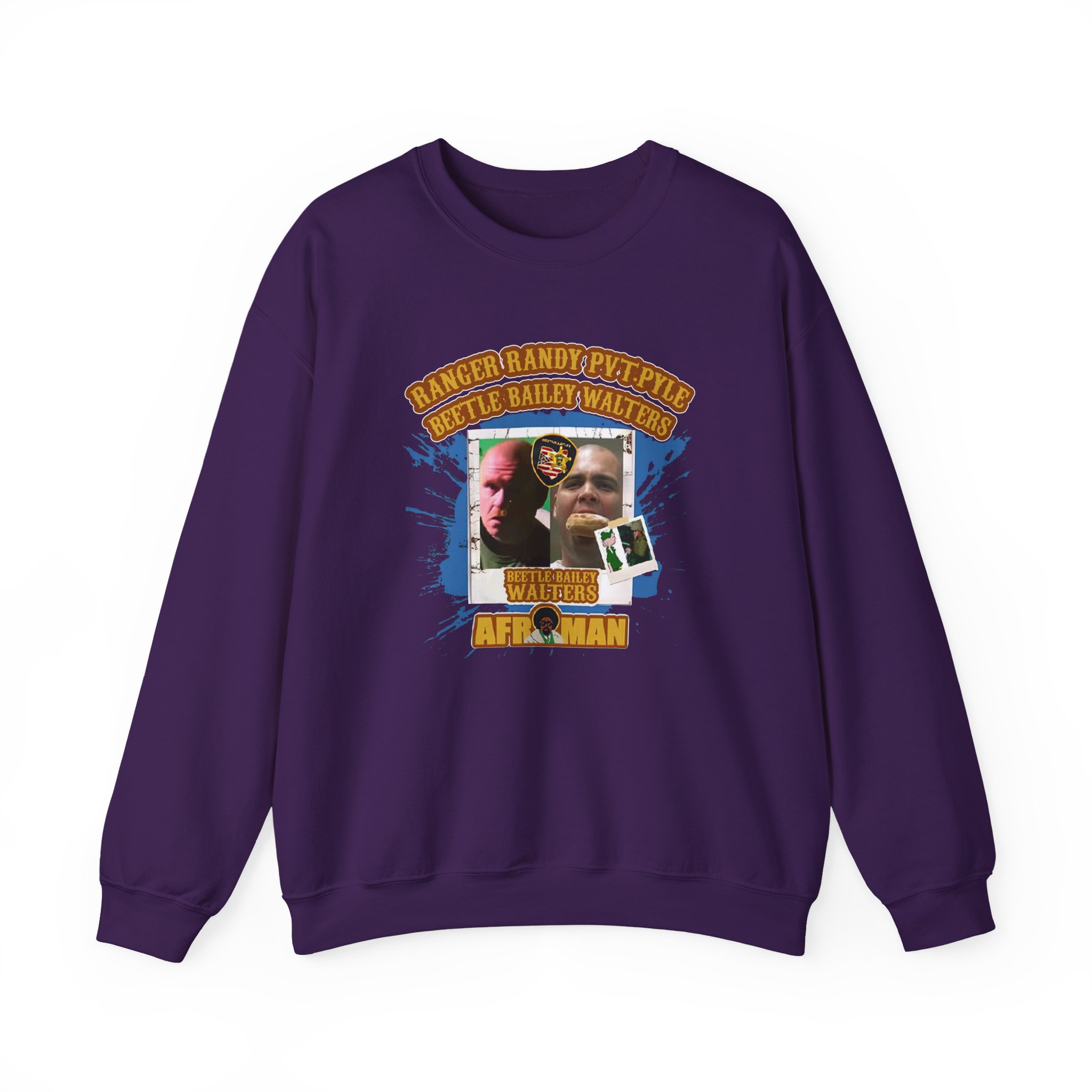 Afroman Ranger Randy Prvate Pyle Beetle Bailey Walters Unisex Heavy Blendâ„¢ Crewneck Sweatshirt