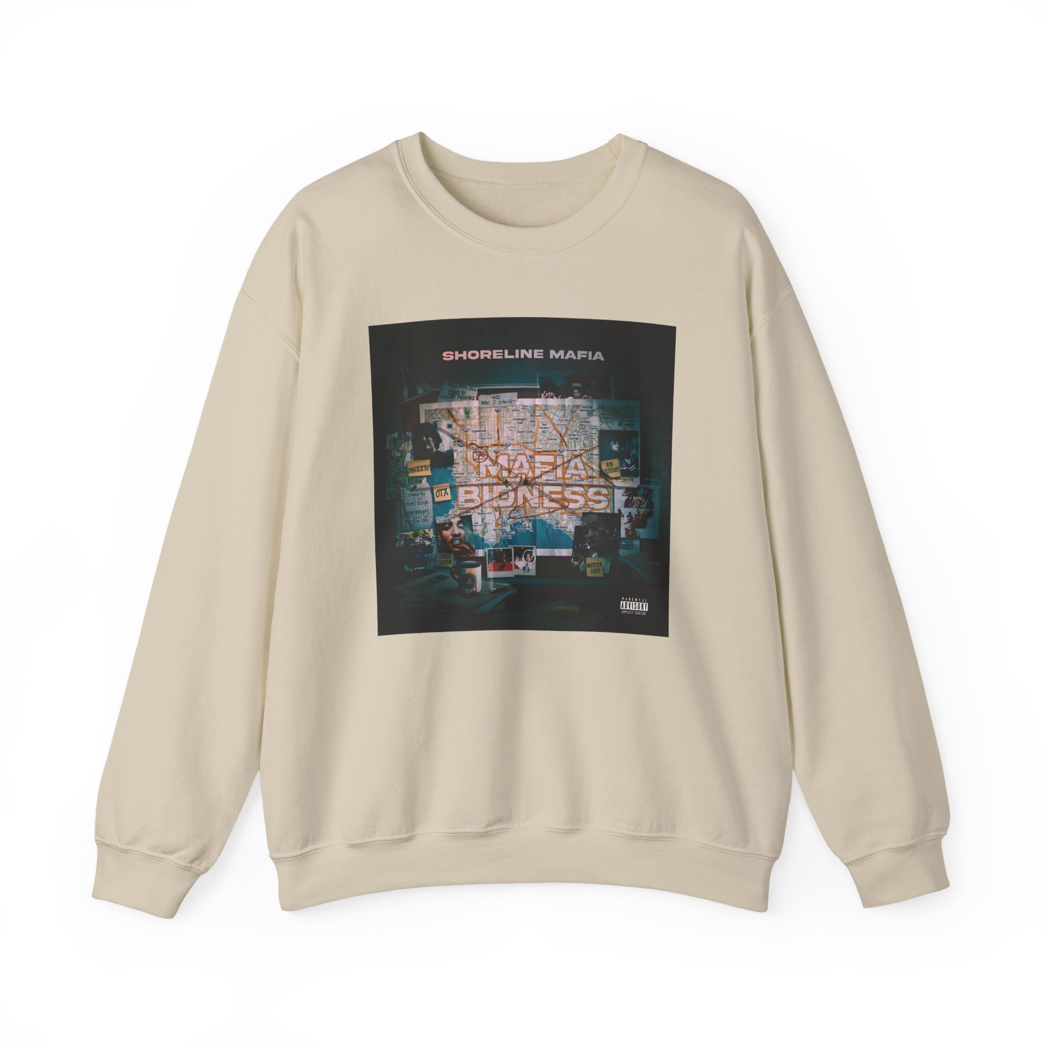 Shoreline Mafia Shoreline Bidness Unisex Heavy Blendâ„¢ Crewneck Sweatshirt