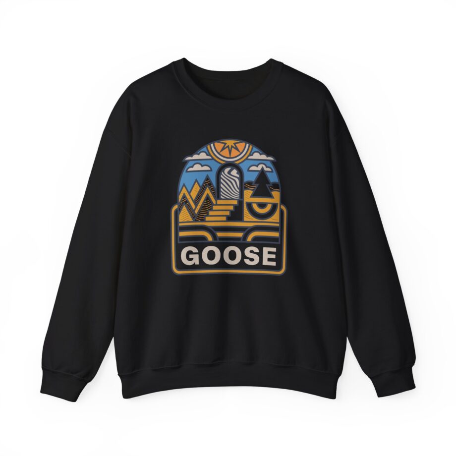 Goose Trippy Staircase Unisex Heavy Blend™ Crewneck Sweatshirt