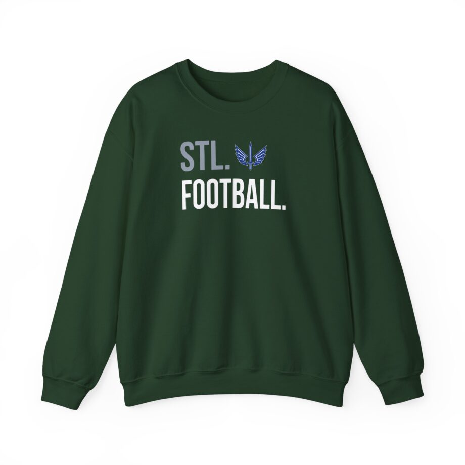 St. Louis Battlehawks 108 Stitches Football Spiral Unisex Heavy Blend™ Crewneck Sweatshirt