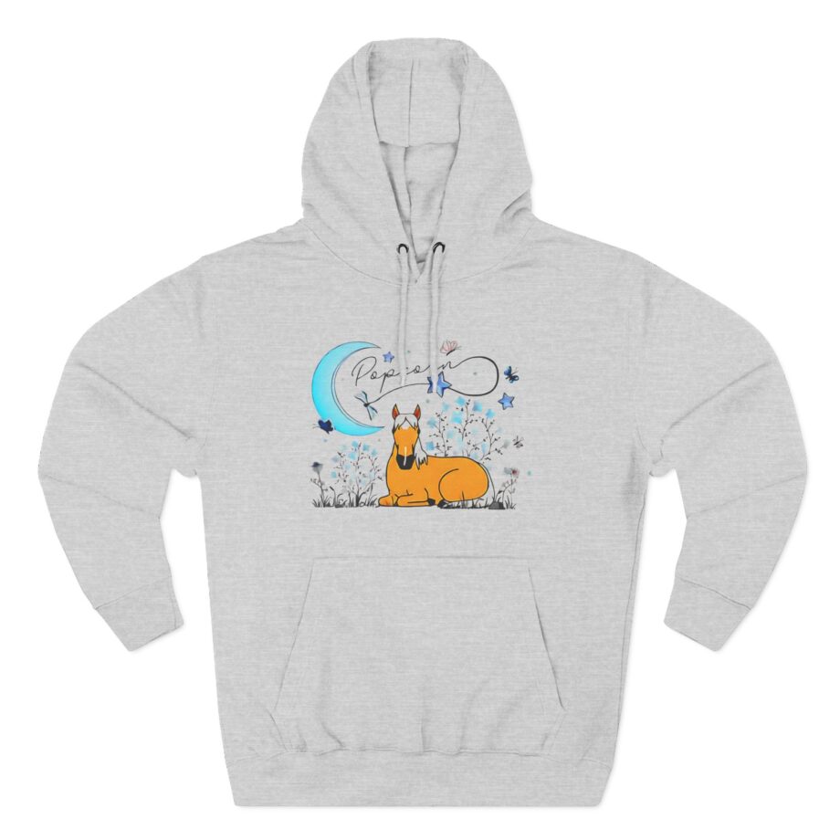 Harlow and Popcorn Three-Panel Fleece Hoodie