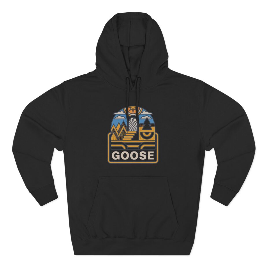 Goose Trippy Staircase Three-Panel Fleece Hoodie