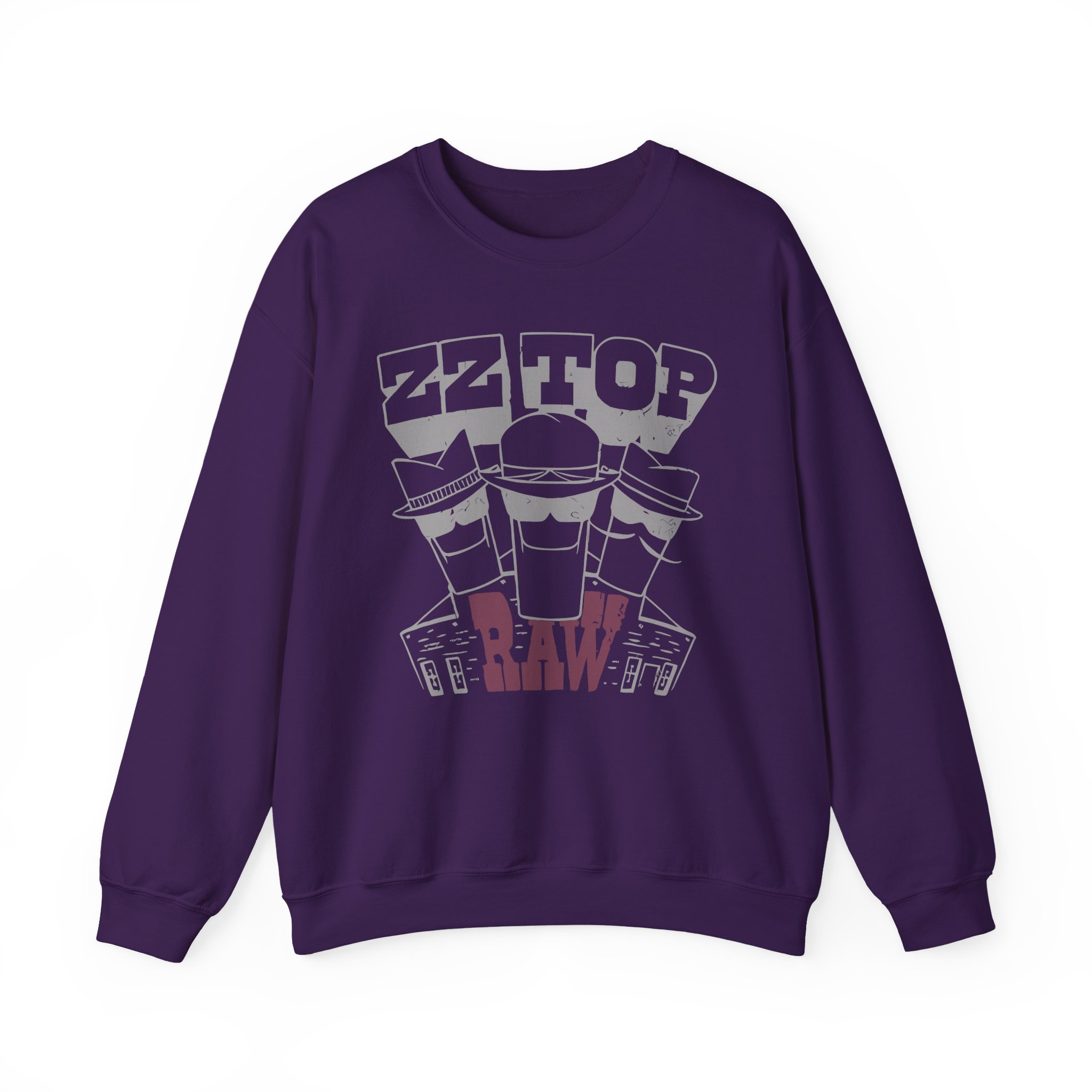 Zz Top Raw Unisex Heavy Blendâ„¢ Crewneck Sweatshirt