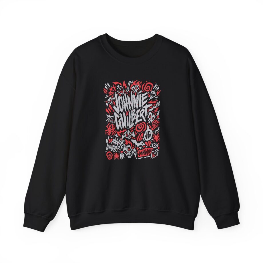 Jake & Johnnie Red Johnnie Guilbert Logo Unisex Heavy Blend™ Crewneck Sweatshirt