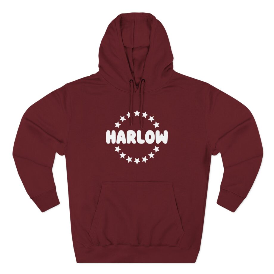 Harlow and Popcorn Stars Three-Panel Fleece Hoodie
