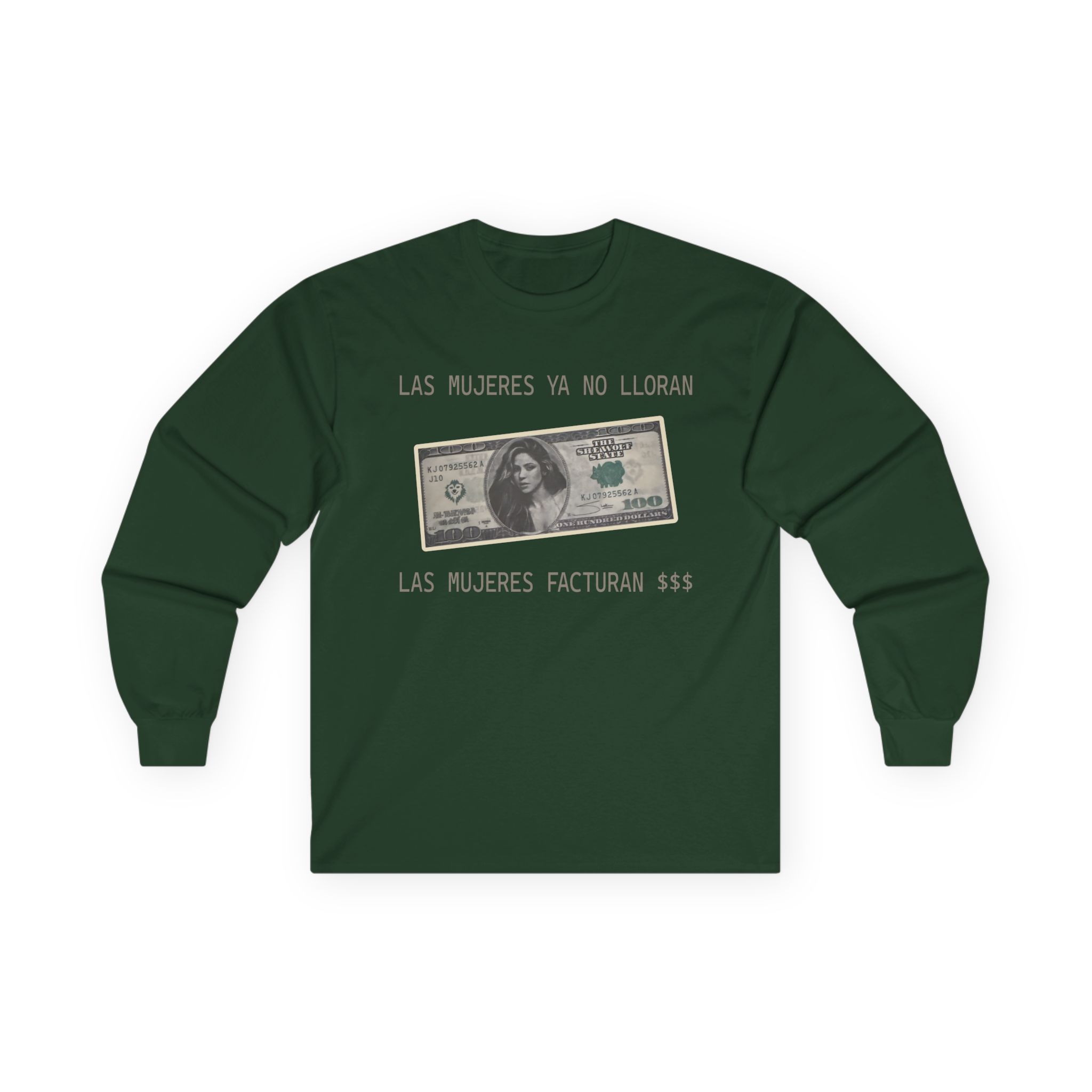 Shakira Dollar Bill Unisex Ultra Cotton Long Sleeve Tee