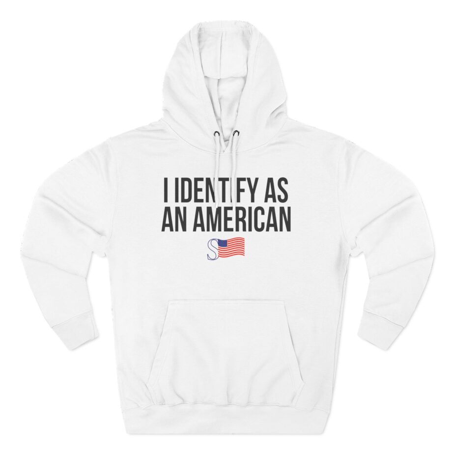 Sean Strickland I Identify as an American Three-Panel Fleece Hoodie