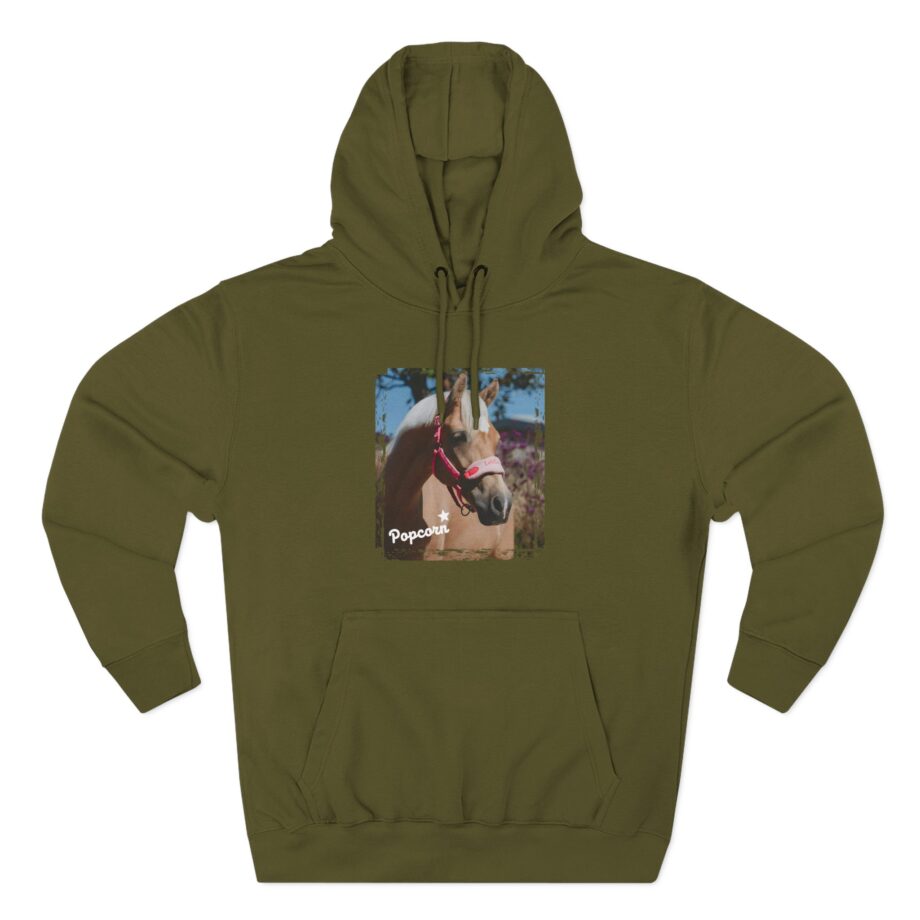 Harlow and Popcorn Three-Panel Fleece Hoodie