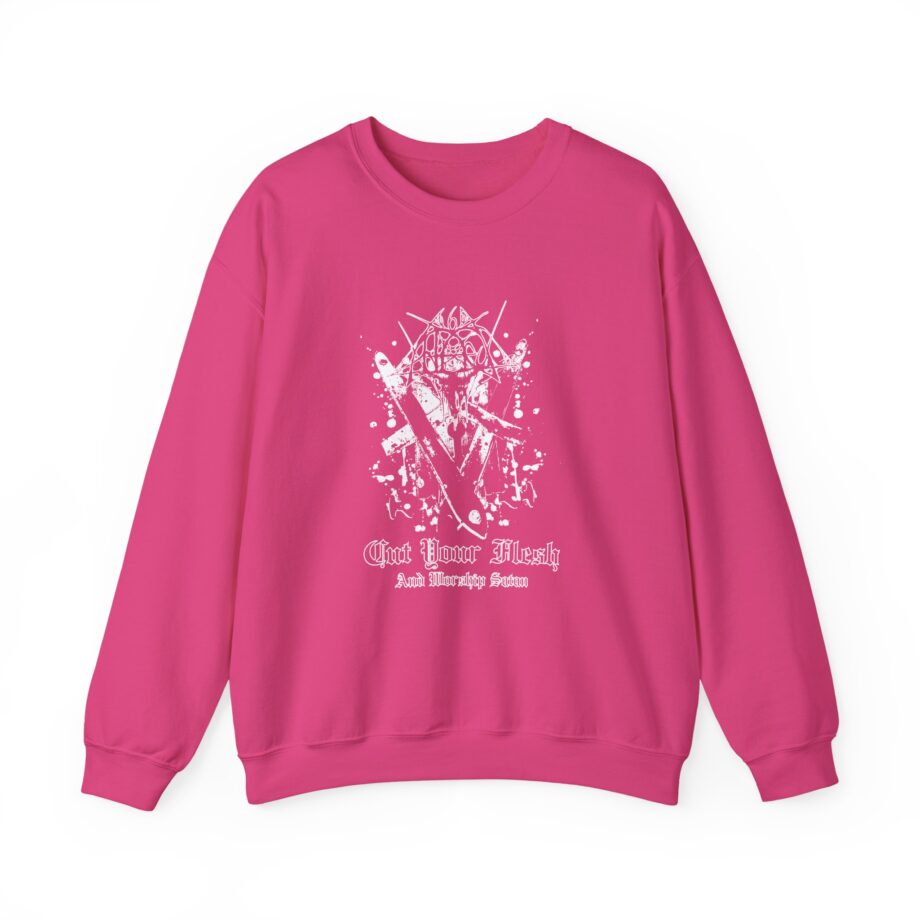 Antaeus Cut Your Flesh and Worship Satan Unisex Heavy Blend Crewneck Sweatshirt