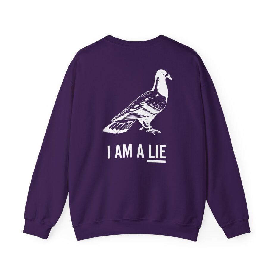 Birds Arent Real I am a Lie Unisex Heavy Blend™ Crewneck Sweatshirt