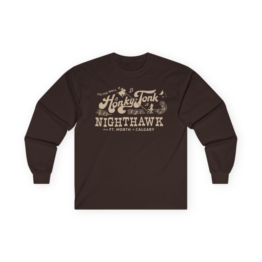 Colter Wall Honky-tonk Nighthawk Unisex Ultra Cotton Long Sleeve Tee