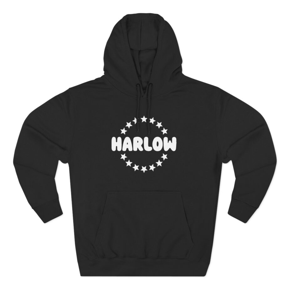 Harlow and Popcorn Stars Three-Panel Fleece Hoodie